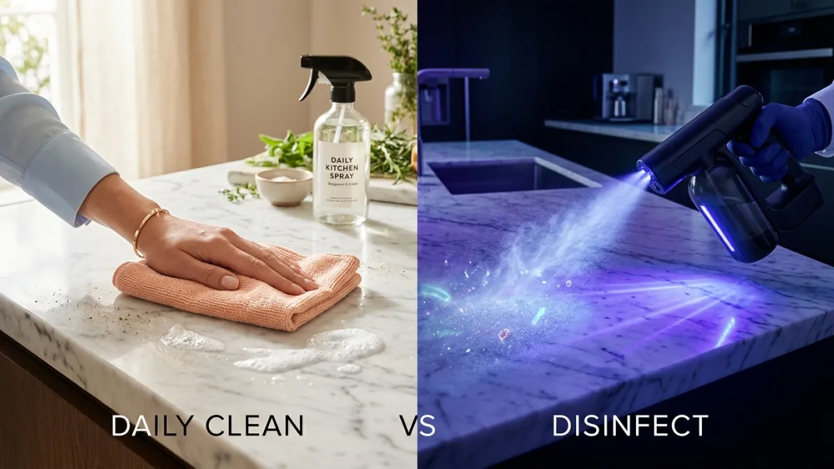 Daily Clean vs Disinfect: What Is the Difference?