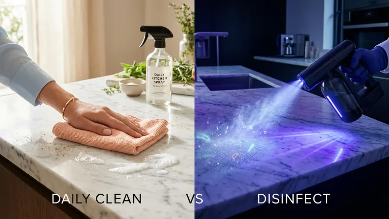 Daily Clean vs Disinfect: What Is the Difference?