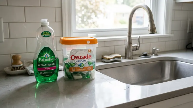 Dish Soap vs. Dishwasher Detergent: What's Actually the Difference?