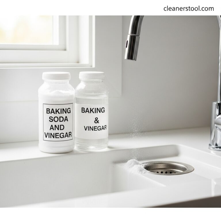 Baking Soda and Vinegar Drain Cleaner featured image