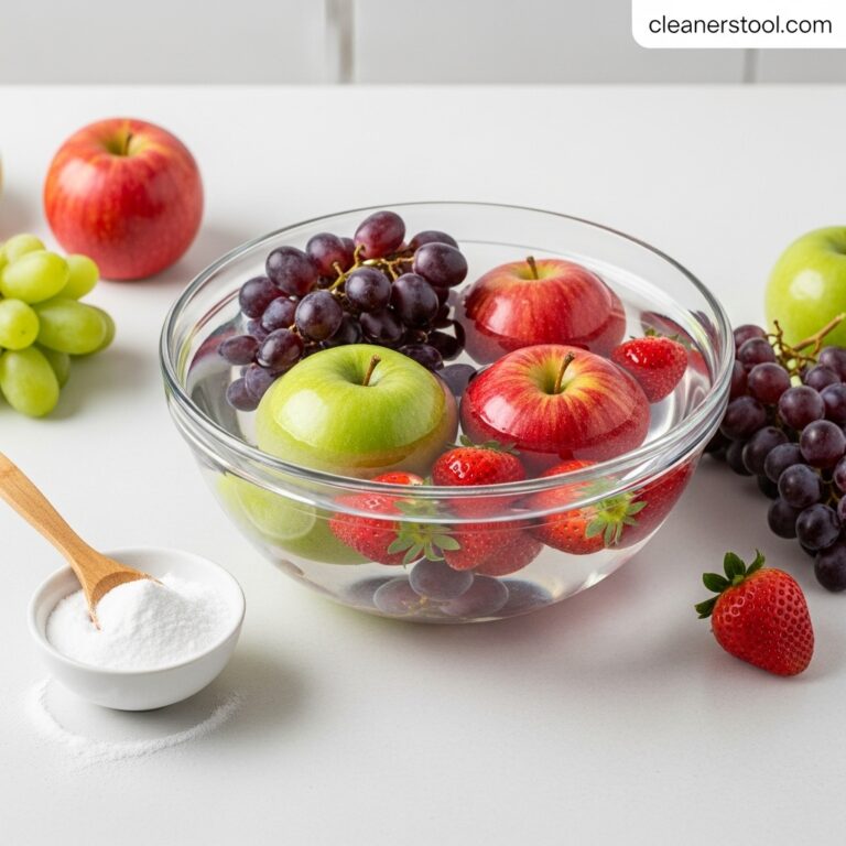 cleaning fruit with baking soda featured image