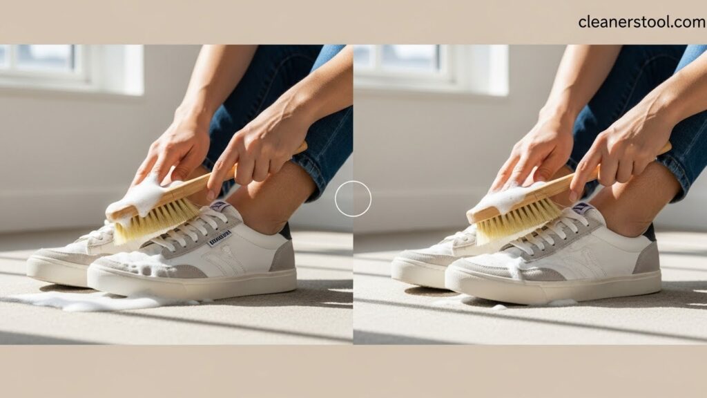 Refreshed shoe cleaner